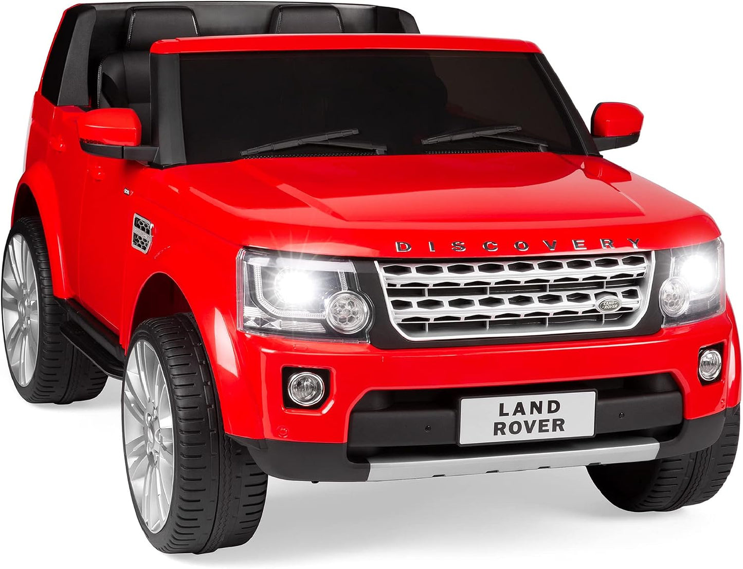 Best Choice Products 12V 3.7 MPH 2-Seater Licensed Land Rover Ride On Car Toy w/Parent Remote Control, MP3 Player - Red